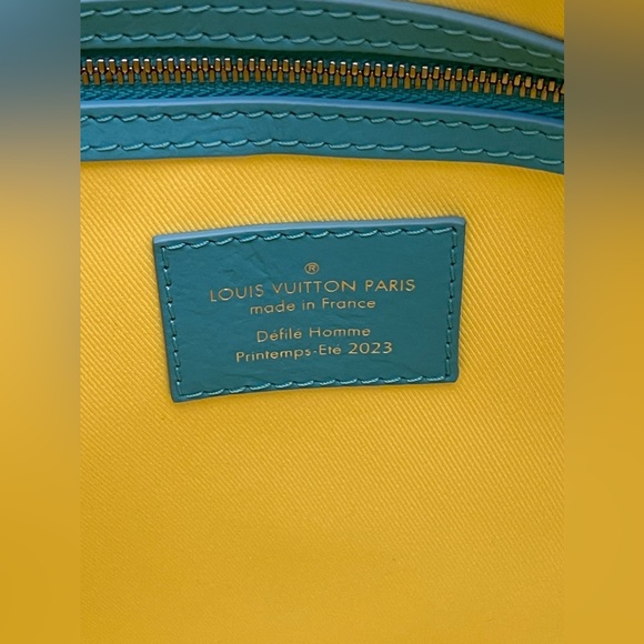 Louis Vuitton Keepall B 50 M21869 💯% Authentic Yellow/Turquoise DuffleBag - Picture 11 of 16
